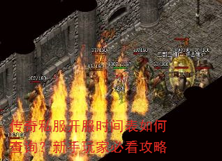 传奇私服开服时间表如何查询?新手玩家必看攻略 传奇私服开服时间表如何查询?新手玩家必看攻略