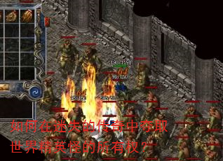 如何在迷失的传奇中夺取世界精英怪的所有权? 如何在迷失的传奇中夺取世界精英怪的所有权?